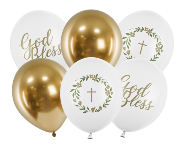 Latexballon - SET: Gott segne dich - ø 30cm (6 Stück)